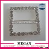 cheap metal square crystal rhinestone buckles for wedding invitations