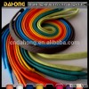 flat braided rainbow colorful waxed cotton cord
