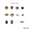 Dress jeans hook and eye buttons snap fasteners trouser hooks