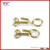 Wholesale shiny gold metal trousers hook and eye