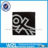 Wholesale cheap price wash woven label tags of hem woven label