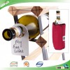 Wholesale custom wine bottle neck hang tag Dual-Labeled Wine Cellar Bottle Tags