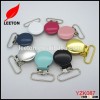 Factory supply Eco-friendly colored round suspender clip for kids