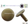 flat antique brass metal jeans rivet without logo