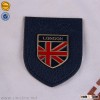 Sinicline custom quality leather jacket patches jeans leather patch with metal