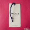 Factory fashion custom design jeans paper garment hang tag for clothing