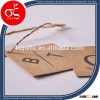 High Quality Brown Kraft Paper Hang Tag/T-shirt Hangtag/Brand Logo Hangtag