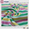 Yarn dyed striped 1x1 rib knitted fabric