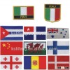 Wholesale Country Flag Embroidery Design Custom Embroidered Patches