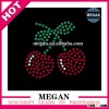 2016 Custom strawberry motif crystal designs heat hotfix rhinestone transfer motif for t shirt