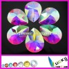 New sew on teardrop shape crystal ab color 30x40mm flatback strass facets large rhinestones wit