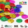 10mm brown bulk round cup silver Wholesale fabric sequins