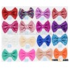 4" Neon color sequin bows, large sequin bows