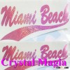 Miami beach custom wholesale sequin applique, hot fix sequin motif