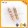 EC79 Hot designs drawstring metal custom Cylinder shape cord stoppers for garments,handbags