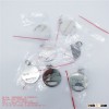 custom logo Laser engraving round metal zipper slider and plating variety color metal zipper puller
