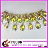 hot sale wholesale fashion rhinestone cup chain with gold trimming