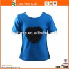 2016 summer girl Pure cotton material plain t-shirts for children
