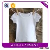 White Baby Tshirt Kids 100% Organic Cotton T-Shirts Blank Baby T-Shirts Wholesale