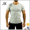 Tight fitted gym print t shirt 94% cotton 6% elastane custom mens tshirt for fitness wear