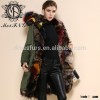 fox furs multicolor women hot sale high fashion parka fur hood parka fashion fur coats