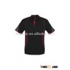 Men's 100%polyester soccer/golf uniform short sleeves polo shirt