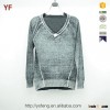 100% Cotton Fashion Knit Patterns Knitwear Woolen Sweater Designs For Ladies
