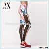 Custom Women yoga wear yoga pants fashion sexy mesh cutout leggings fitness strechable floral printe