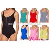2015 One Pcs Swimsuit Solid Color Swimwear Factory Wholesale