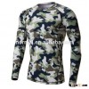 Custom sublimation camouflage compression shirt