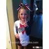 Cute cheer dance costumes for kids, wholesale child cheerleading uniforms