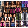 2016 Woman Fajas 3 Hooks 100% Latex 9 Steel Bone Under Bust waist training corsets wholesale