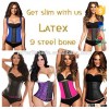 Wholesale 3 Hook Steel Bone Woman Waist Cincher Sport Latex Waist Trainer