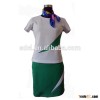 Hot sale new design cheap sales promotion girl uniform
