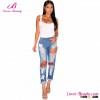 New arrive breathable cotton women new model denim jean pants