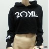 wholesale crop top custom hoodies women sweatshirt