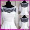 SW766 elegant white tulle cheap bridal wedding shoulder wrap