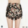 T-WS506 Flower Print Hot Sales Rayon Pom Pom Shorts