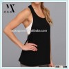 Fashionable y back work out loose tank tops womnen plain pattern tank tops