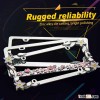 Professional production zinc alloy custom logo car licenses / licensed plates frame
