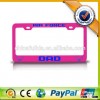 Metal Decoration Custom Colors Car License Plate Frame