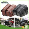 Motorcycle PU Leather Side Saddle Bag for Harley Sportster XL883 XL1200