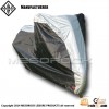 Deluxe All-Season Waterproof and Dustproof Motorcycle Cover (Black,silver, Large)