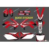 (red CRF) TEAM GRAPHICS &BACKGROUNDS DECALS STICKERS Kits for HONDA CRF250R CRF250 2010 2011 201