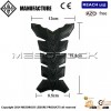 NEW 3D Rubber Fish-bone Sticker Motorcycle Tank Pad Gas Protector Black