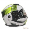 flip up motorcycle helmet with double visor and ABS material