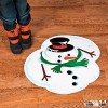Cheap christmas decorative removable 3D floor sticker with digital sticker printing
