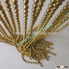 luxury gold color plated decorative ball chain curtain