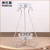 New products white restaurant interior decoration design iron plant holder