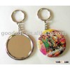Key Chain,Tin mirror keyring/Key Chain